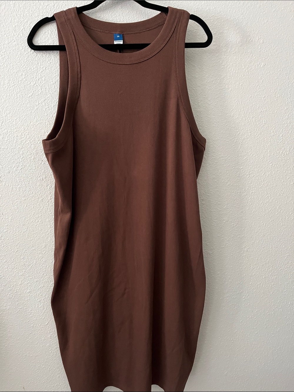 Old Navy NWT  Brown Tank Dress Sleeveless Ribbed Knit 
SZ 3